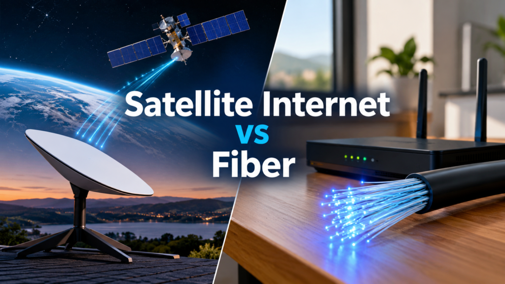 Satellite Internet vs Fiber